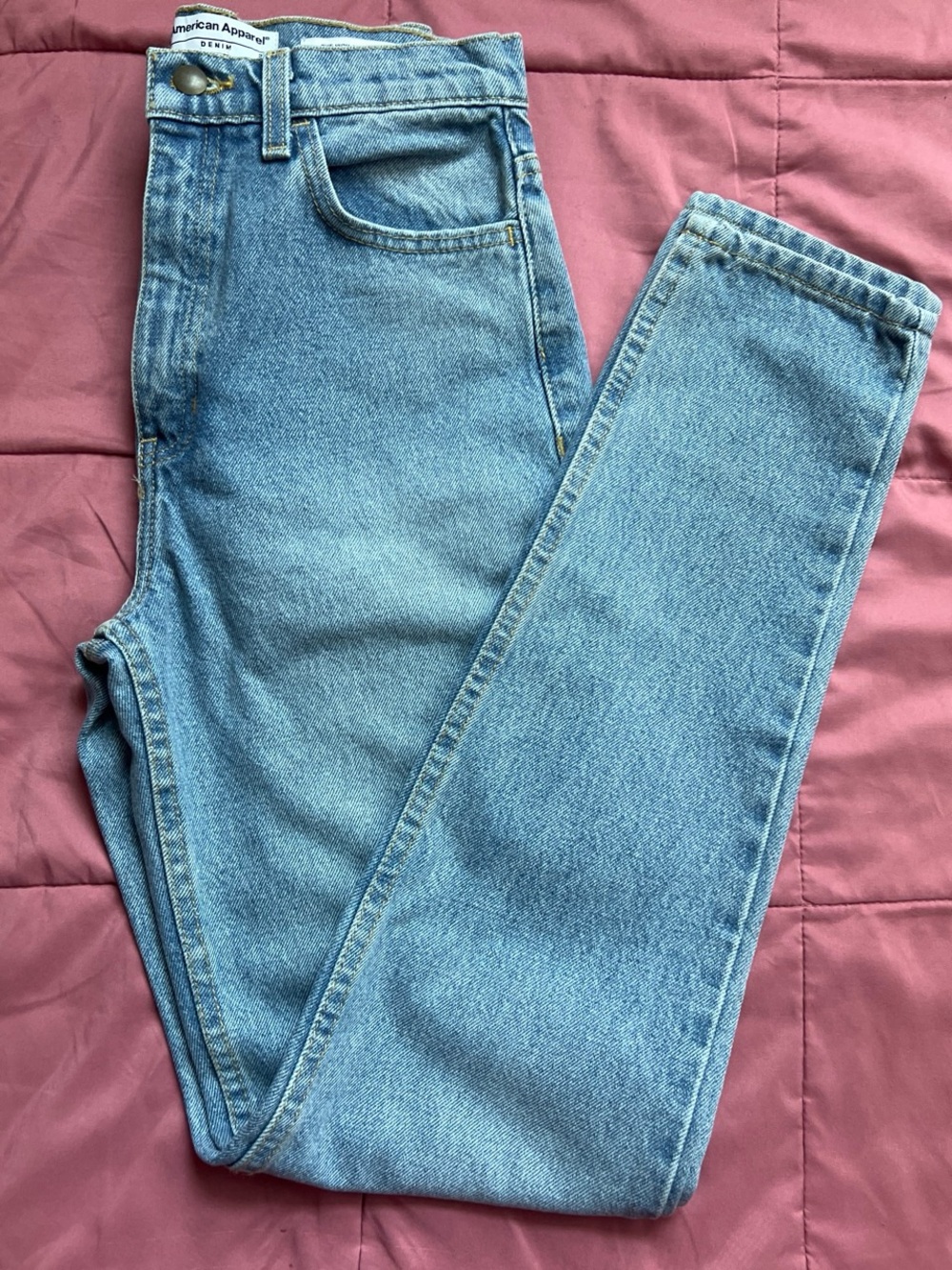 American Apparel Light Wash High-Rise Women’s Jeans